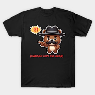 Cute Mustache Bear T-Shirt